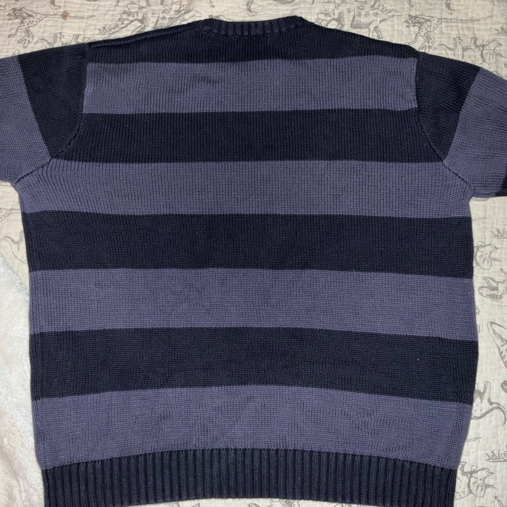 Brandy Melville Navy and Slate Crewneck Sweater